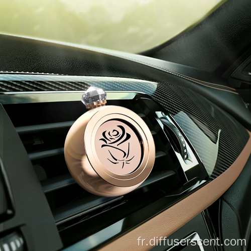 Clip de ventilation de diffuseur de parfum de voiture en aluminium de luxe personnalisé